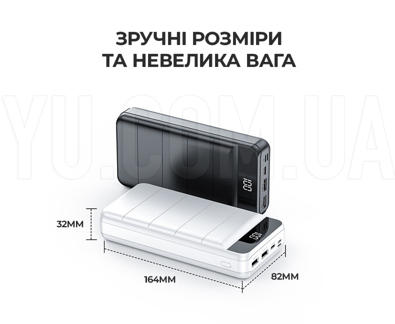 Зовнішній акумулятор (power bank) 30000мАг KP PD-30 портативний повербанк з високою потужністю Зовнішній акумулятор (power bank) 30000мАг KP PD-30 портативний повербанк з високою потужністю